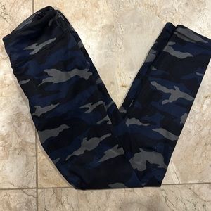 Camo blue Athleta Chit Chat Leggings Only